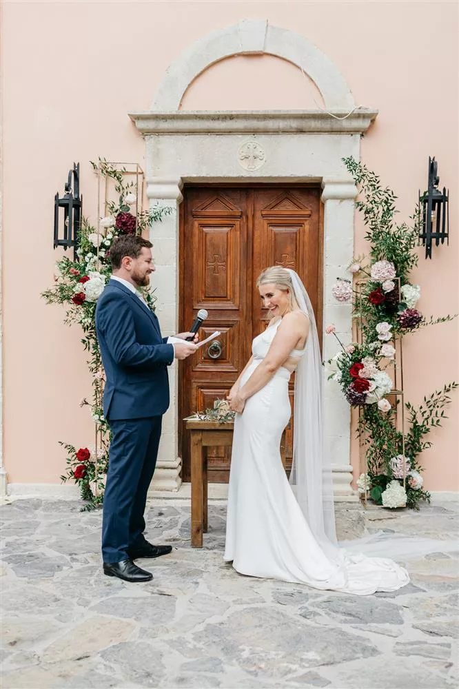 wedding in crete private bay